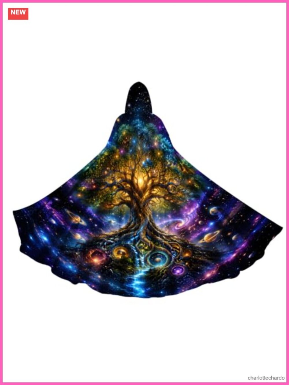 Hooded Robe Cloak Polyester Unisex Halloween Cosplay Costume Cape